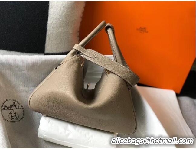 Low Price Hermes Lindy 30cm Bag In Togo Calfskin Leather H2903 Dove Gray