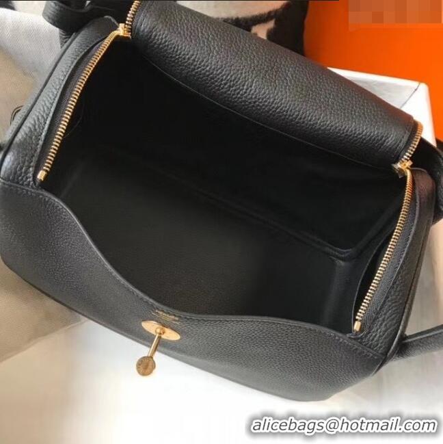 Best Price Hermes Lindy 30cm Bag In Togo Calfskin Leather H2903 Black