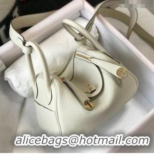 Top Quality Hermes Lindy Mini Bag 19CM H1714 White Gold