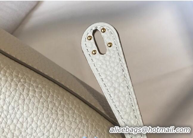 Top Quality Hermes Lindy Mini Bag 19CM H1714 White Gold