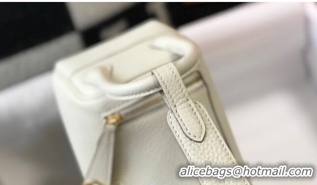 Top Quality Hermes Lindy Mini Bag 19CM H1714 White Gold