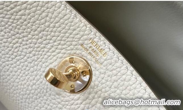 Top Quality Hermes Lindy Mini Bag 19CM H1714 White Gold