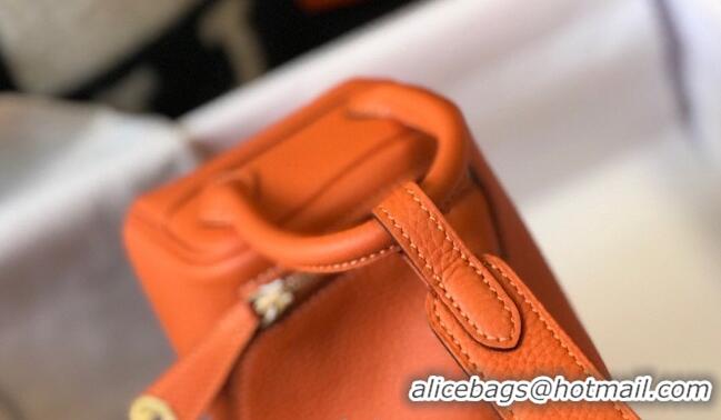 Most Popular Hermes Lindy Mini Bag 19CM H1714 Orange Gold