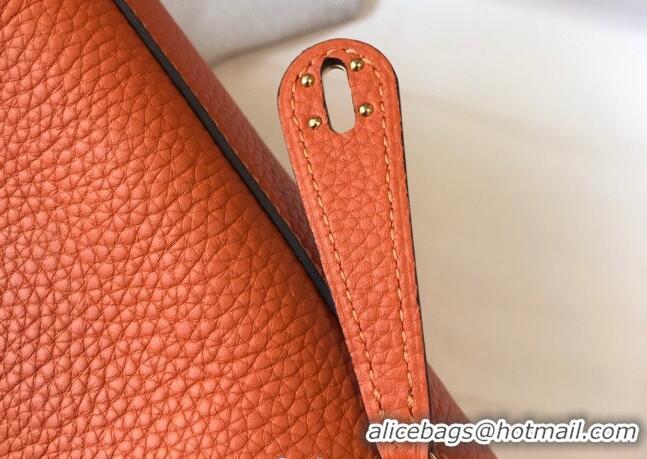 Most Popular Hermes Lindy Mini Bag 19CM H1714 Orange Gold