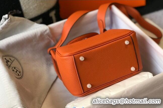 Most Popular Hermes Lindy Mini Bag 19CM H1714 Orange Gold