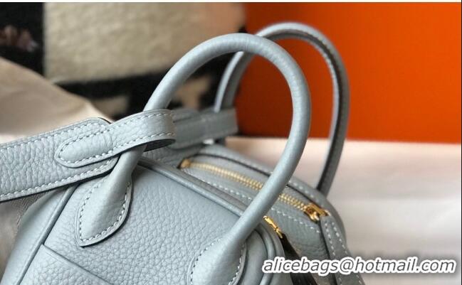 Lowest Cost Hermes Lindy Mini Bag 19CM H1714 Flax Blue Gold