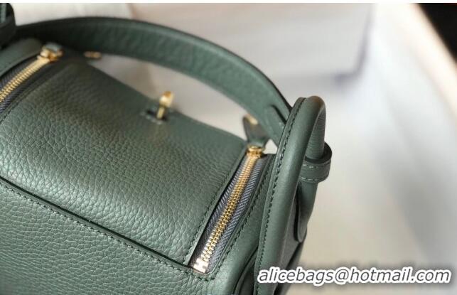 Modern Grade Hermes Lindy Mini Bag 19CM H1714 Green Gold