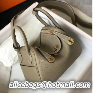 Top Quality Hermes Lindy Mini Bag 19CM H1714 Dove Grey Gold