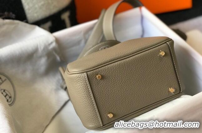 Top Quality Hermes Lindy Mini Bag 19CM H1714 Dove Grey Gold