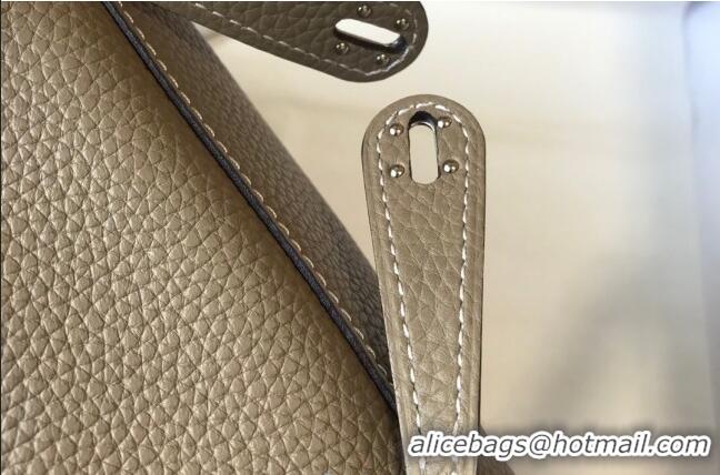 Buy Grade Hermes Lindy Mini Bag 19CM H1714 Dove Grey/Silver