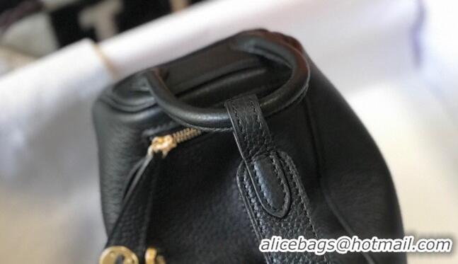 Promotional Hermes Lindy Mini Bag 19CM H1714 Black Gold