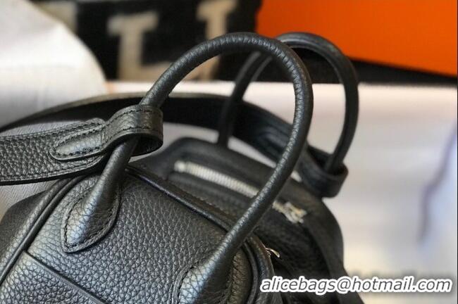 Good Looking Hermes Lindy Mini Bag 19CM H1714 Black Silver