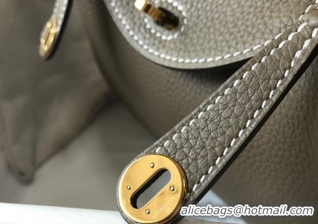 Shop Cheap Hermes Lindy Mini Bag 19CM H1714 Elephant Grey Gold