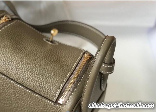 Shop Cheap Hermes Lindy Mini Bag 19CM H1714 Elephant Grey Gold