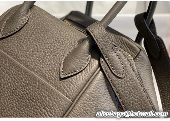 Trendy Design Hermes Lindy Bag 26cm/30cm in Grained Leather H0061 Tinware Grey/Gold