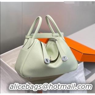 Promotional Hermes Lindy Bag 30cm in Togo Calfskin H7101 Bubble Green