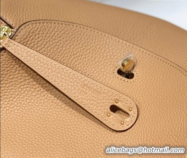 Good Quality Hermes Lindy Bag 26cm in Togo Calfskin H7100 Milky Tea Brown