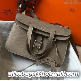 Low Cost Hermes Halzan Bag 30cm in Togo Leather HH1134 Dove Grey