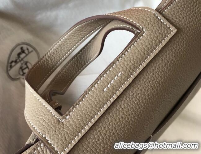 Low Cost Hermes Halzan Bag 30cm in Togo Leather HH1134 Dove Grey