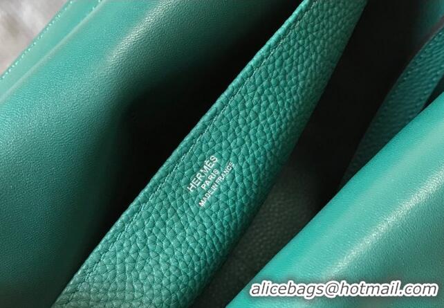 Super Quality Hermes Halzan Bag 30cm in Togo Leather HH1134 Emerald Green