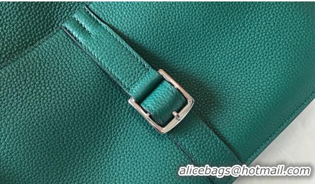 Super Quality Hermes Halzan Bag 30cm in Togo Leather HH1134 Emerald Green