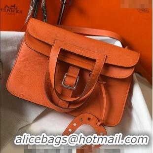 New Design Hermes Halzan Bag 30cm in Togo Leather HH1134 Orange