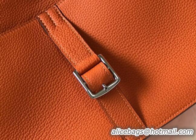 New Design Hermes Halzan Bag 30cm in Togo Leather HH1134 Orange