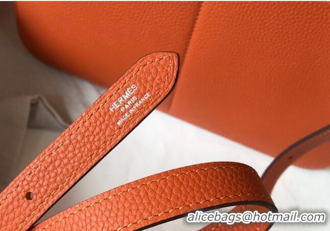 New Design Hermes Halzan Bag 30cm in Togo Leather HH1134 Orange