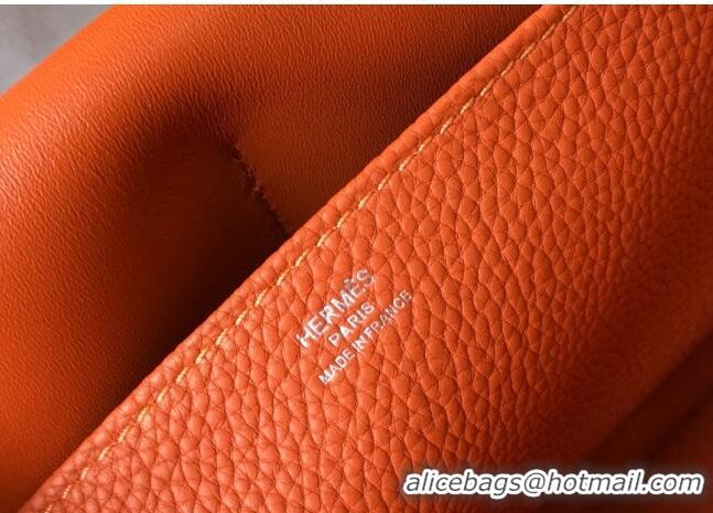 New Design Hermes Halzan Bag 30cm in Togo Leather HH1134 Orange