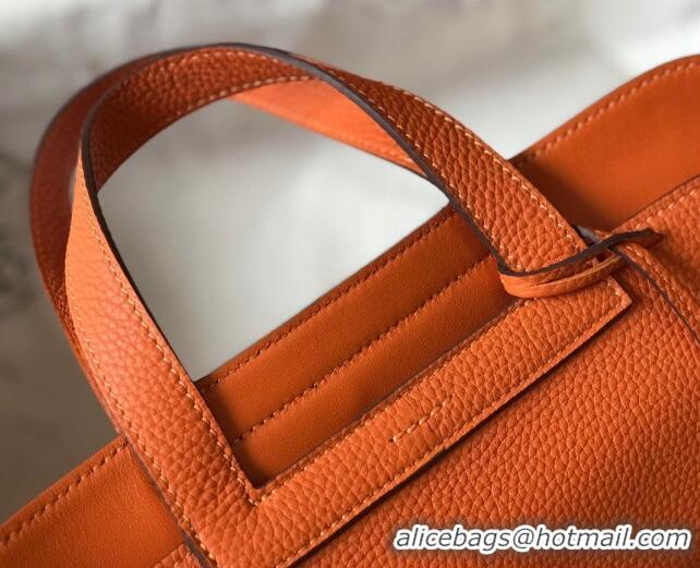 New Design Hermes Halzan Bag 30cm in Togo Leather HH1134 Orange