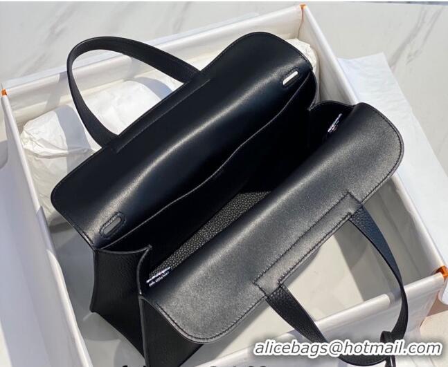 Best Quality Hermes Halzan Bag 30cm in Togo Leather HH1134 Black