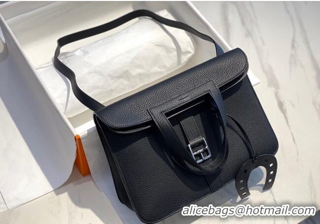 Best Quality Hermes Halzan Bag 30cm in Togo Leather HH1134 Black