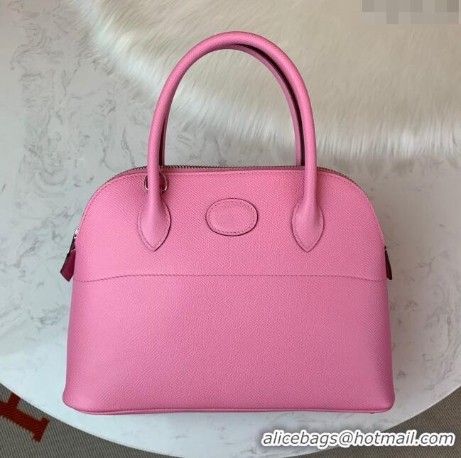 Buy Promotional Hermes Bolide 27 Bag in Original Epsom Leather H2601 Cherry Pink (Half Handmade)