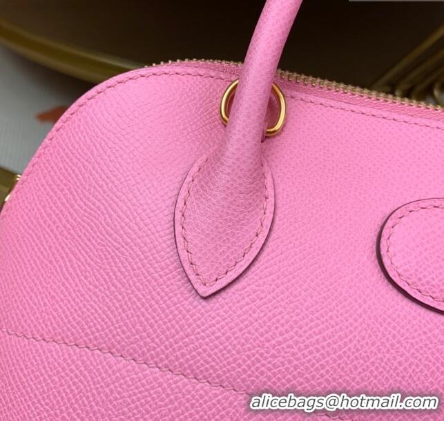 Buy Promotional Hermes Bolide 27 Bag in Original Epsom Leather H2601 Cherry Pink (Half Handmade)