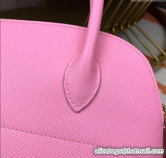 Buy Promotional Hermes Bolide 27 Bag in Original Epsom Leather H2601 Cherry Pink (Half Handmade)