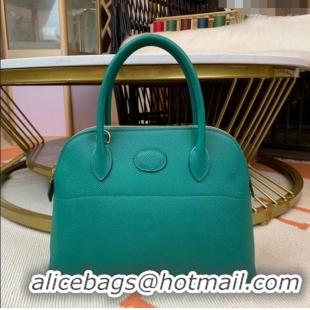 Best Price Hermes Bolide 27 Bag in Original Epsom Leather H2601 Malachite Green (Half Handmade)