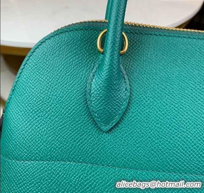 Best Price Hermes Bolide 27 Bag in Original Epsom Leather H2601 Malachite Green (Half Handmade)