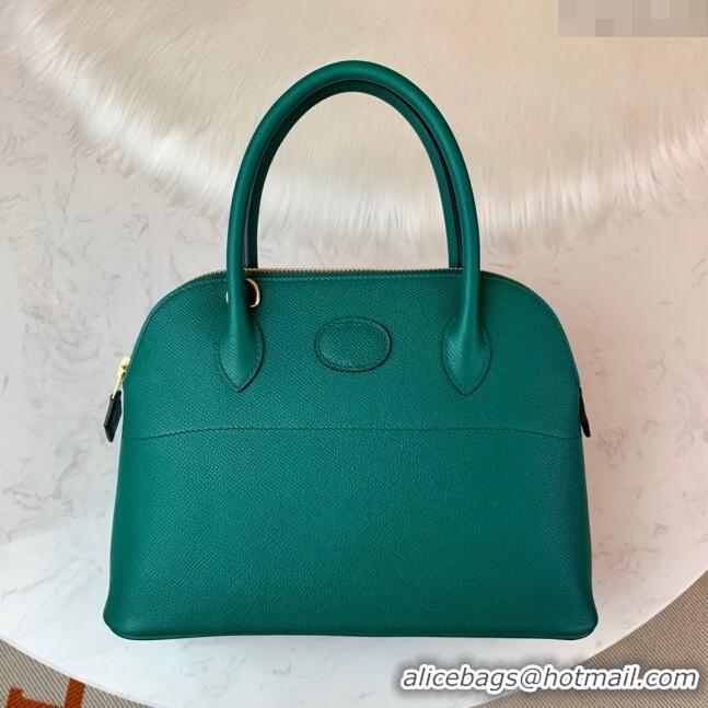 Best Price Hermes Bolide 27 Bag in Original Epsom Leather H2601 Malachite Green (Half Handmade)