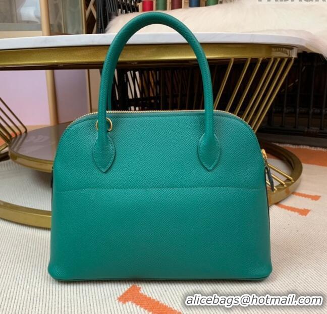 Best Price Hermes Bolide 27 Bag in Original Epsom Leather H2601 Malachite Green (Half Handmade)