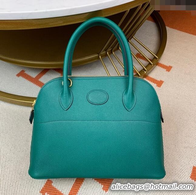 Best Price Hermes Bolide 27 Bag in Original Epsom Leather H2601 Malachite Green (Half Handmade)