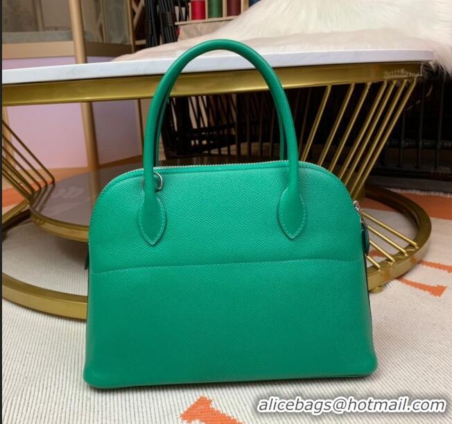 Good Product Hermes Bolide 27 Bag in Original Epsom Leather H2601 Green (Half Handmade)