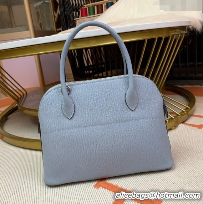 Buy Discount Hermes Bolide 27 Bag in Original Epsom Leather H2601 Linen Blue (Half Handmade)