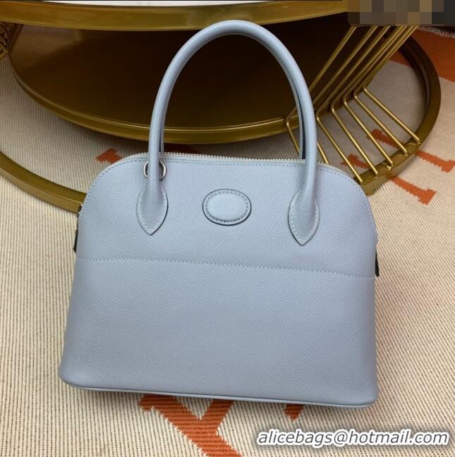 Buy Discount Hermes Bolide 27 Bag in Original Epsom Leather H2601 Linen Blue (Half Handmade)