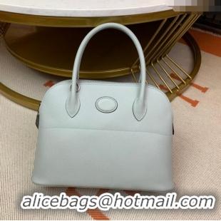 Super Quality Hermes Bolide 27 Bag in Original Epsom Leather H2601 Glacier Blue (Half Handmade)