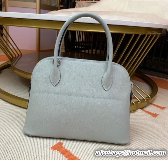 Super Quality Hermes Bolide 27 Bag in Original Epsom Leather H2601 Glacier Blue (Half Handmade)