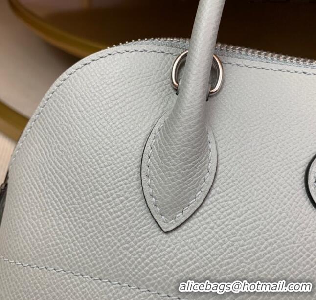 Super Quality Hermes Bolide 27 Bag in Original Epsom Leather H2601 Glacier Blue (Half Handmade)