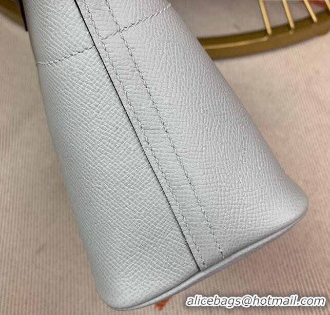 Super Quality Hermes Bolide 27 Bag in Original Epsom Leather H2601 Glacier Blue (Half Handmade)