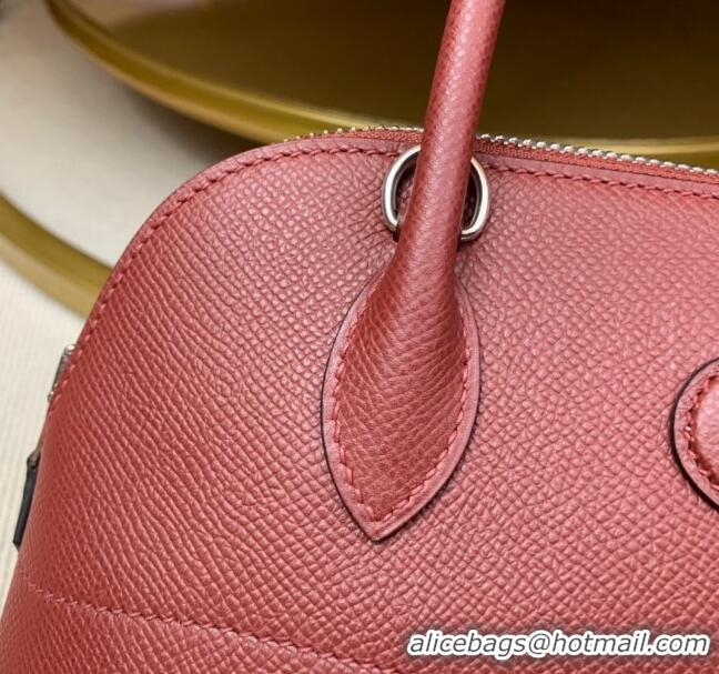 Super Quality Hermes Bolide 27 Bag in Original Epsom Leather H2601 Burgundy (Half Handmade)