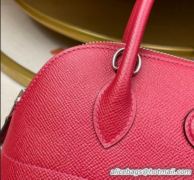 Best Quality Hermes Bolide 27 Bag in Original Epsom Leather H2601 Deep Red (Half Handmade)