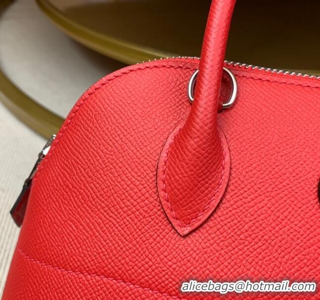 Good Product Hermes Bolide 27 Bag in Original Epsom Leather H2601 Red (Half Handmade)